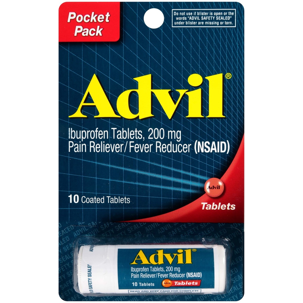 Advil Sinus Congestion and Pain, Sinus Relief Medicine, Pain Reliever and Fever Reducer with Ibuprofen and Phenylephrine HCl - 10 Coated Tablets