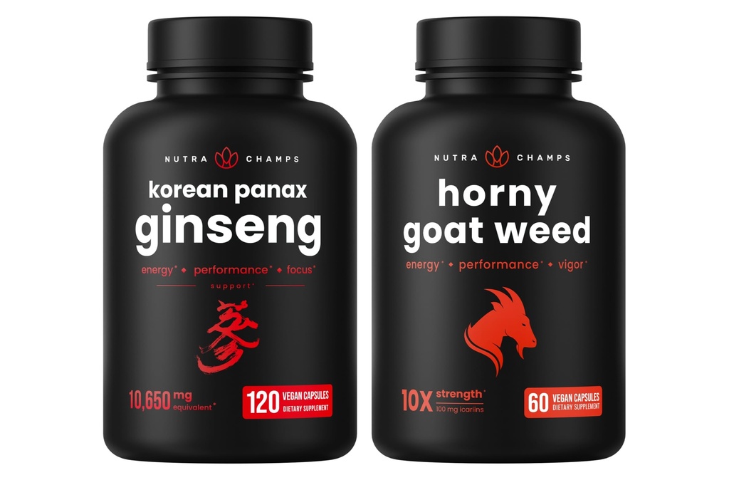 NutraChamps Korejiešu žeņšeņs un kazu nezāļu baravika