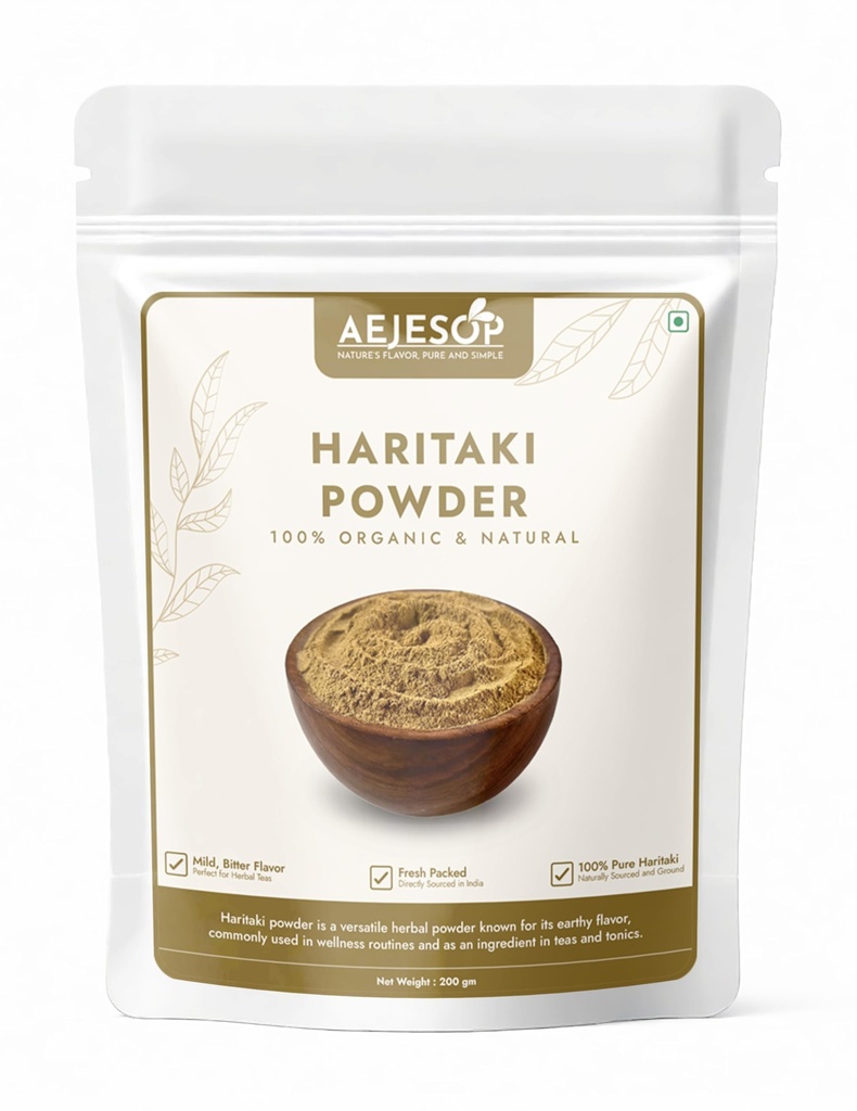 AEJESOP Haritaki Powder, Harde, Harad,7oz(200g)