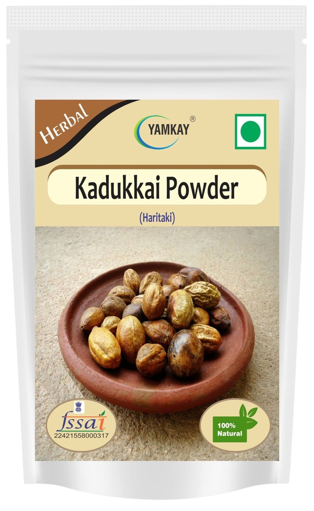 Kadukkai Powder | Terminalia Chebula Fruit Powder | Haritaki Herbal Powder | 100% Pure & Natural | Finely Ground | No Additives (500 Gm 17.63 OZ)