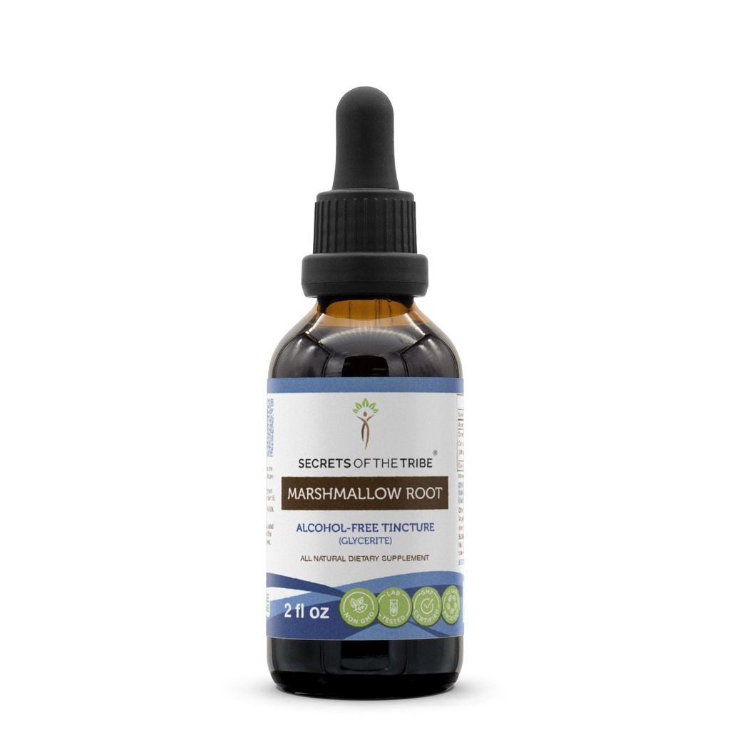 Marshmallow Root Tincture Alcohol-Free extract, High-potency Herbal Drops, Tincture made from Marshmallow Althaea Officinalis Promotes Healthy Digestion and Respiratory System Health 2 oz