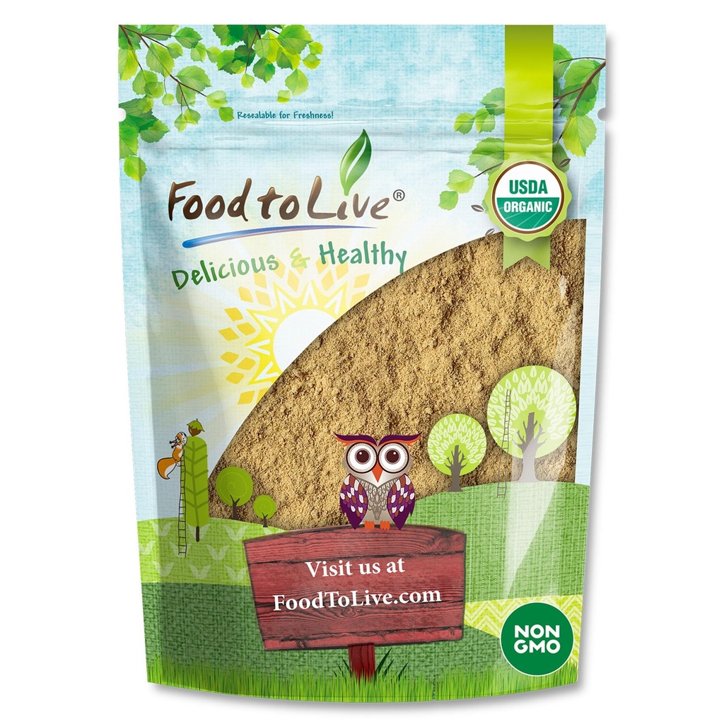 Food to Live Organic Triphala Powder, 1 Pound – Blend from Fruits Amalaki, Haritaki and Bibhitaki, Non-GMO, Perfect for Tea and Smoothies, Vegan, Kosher, Bulk