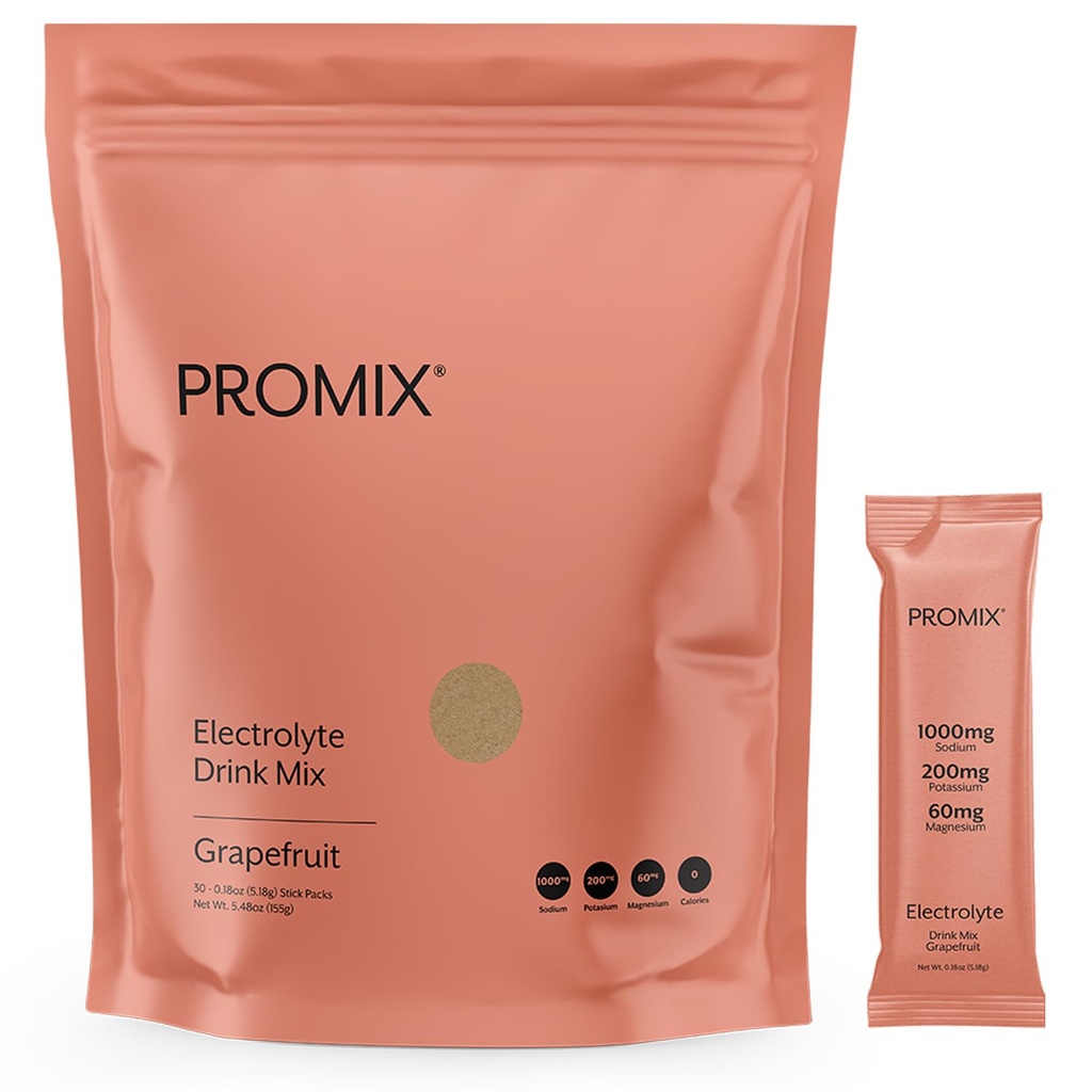 ProMix Nutrition Elektrolītu pulveris Hidratācijas paketes Himalaju rozā sāls, magnijs, kālijs, vitamīns C - 30 bez cukura