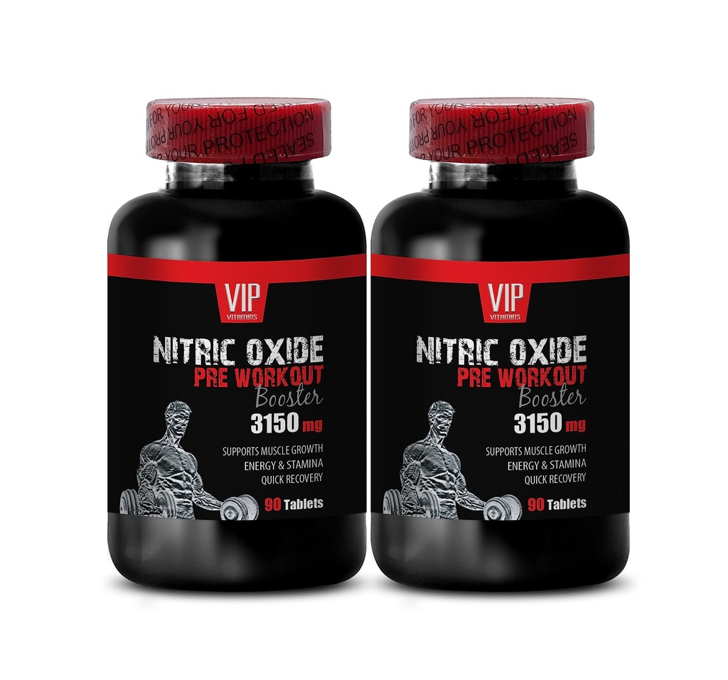 Nitric Oxide Energy Support - NITRIC OXIDE UNIQUE COMPLEX - Pre Workout Nitric Oxide Blend, AAKG and OKG Nitric Oxide Formula, GKG and AKIC Nitric Oxide Synergy 3 Bottles 270 Tablets