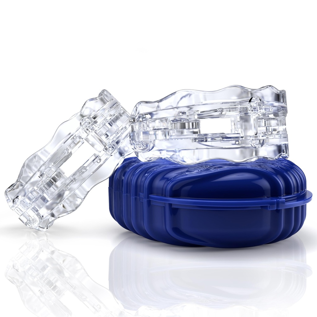 SilentZPro 2.0 – USA Designed FDA-Cleared Anti Snoring Mouthguards (Set of 2, Medium Size) – Fully Adjustable Anti Snore Mouthpieces with Patented Design for a Silent Night`s Sleep