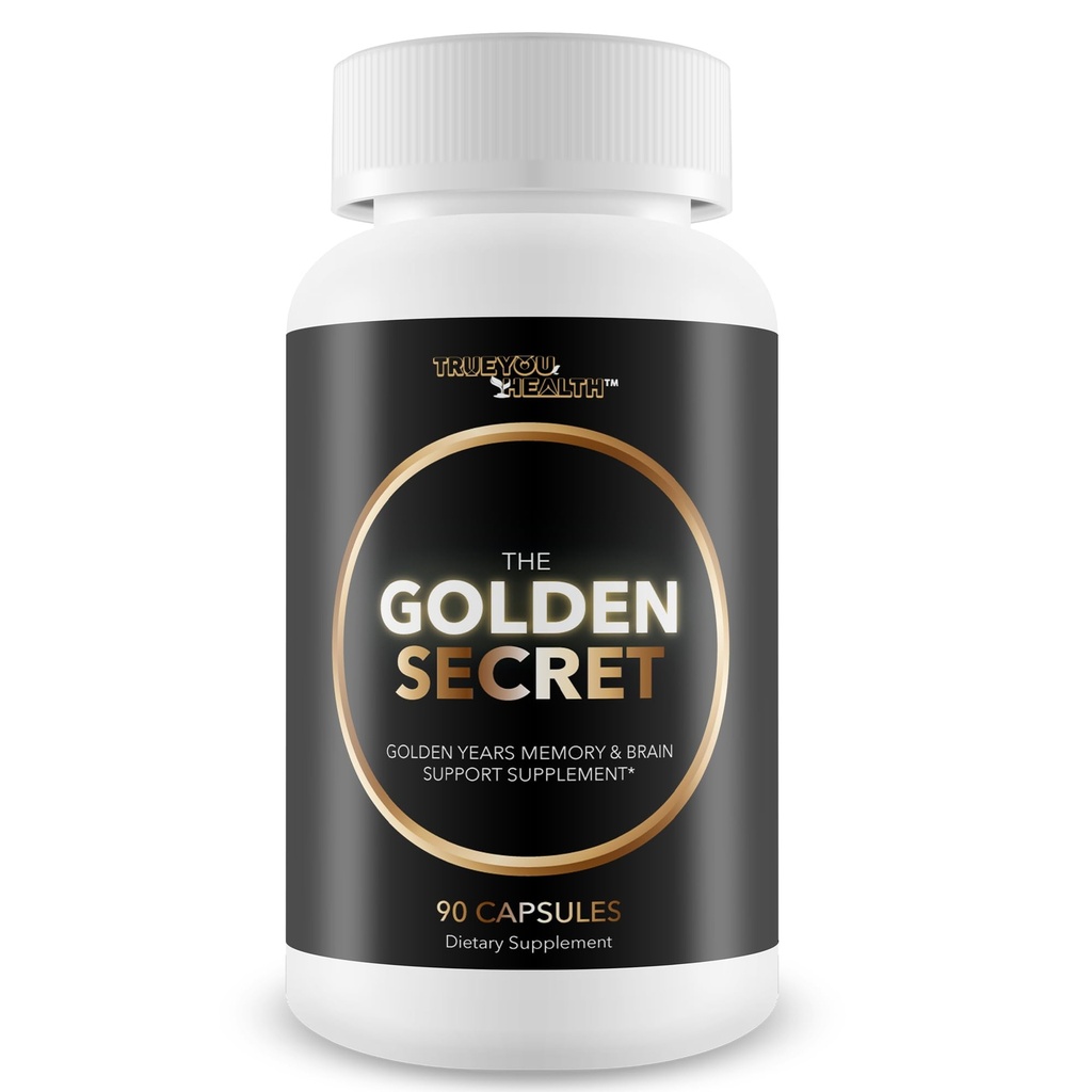 The Golden Secret - Memory Support - Golden Years Memory & Brain Support Supplement - Our Best Brain Supplements for Memory and Focus for Seniors - Mental Energy Supplements - B12 Nerve Support Pills