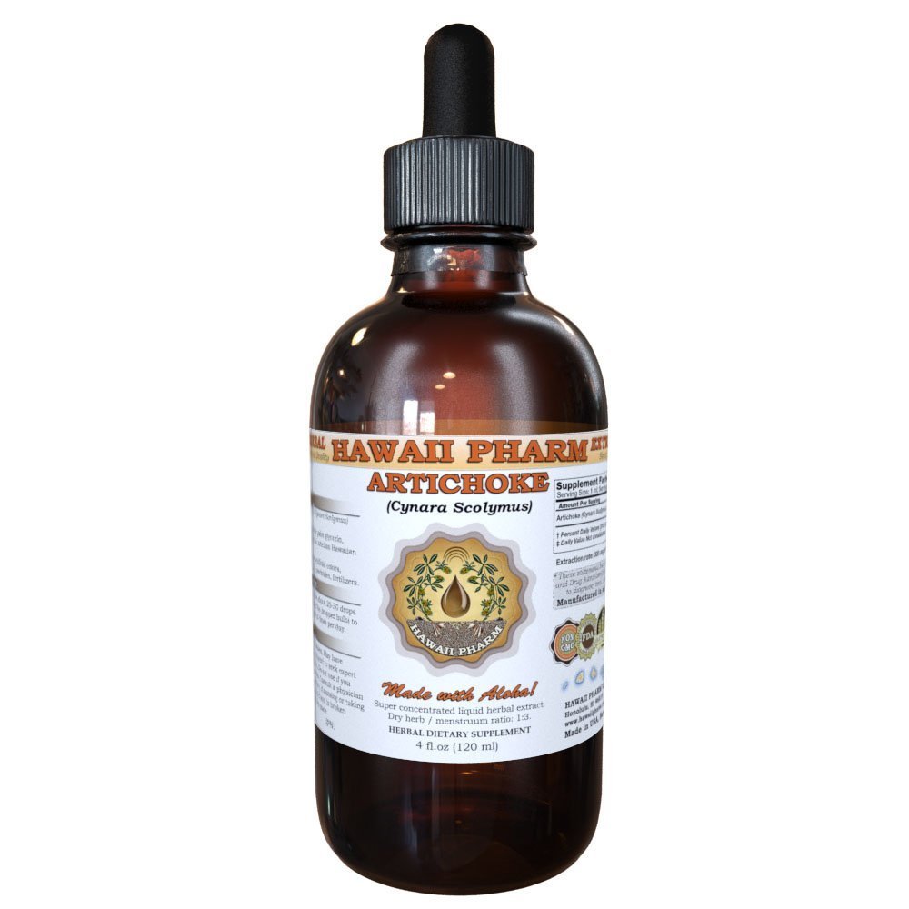 HawaiiPharm Artichoke šķidruma ekstrakts, organisks artišoks (Cynara scolymus) Tincture 2 oz