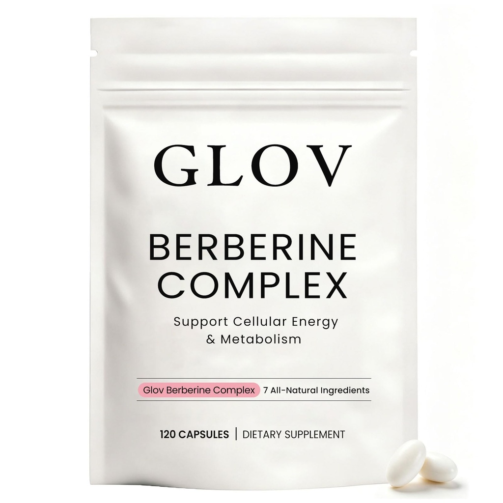 Berberine Complex - Cellular Energy & Metabolism Support, With Berberine HCL, Cinnamon, Chromium & Milk Thistle, Non-GMO, Vegan - 120 Capsules (1PCS)