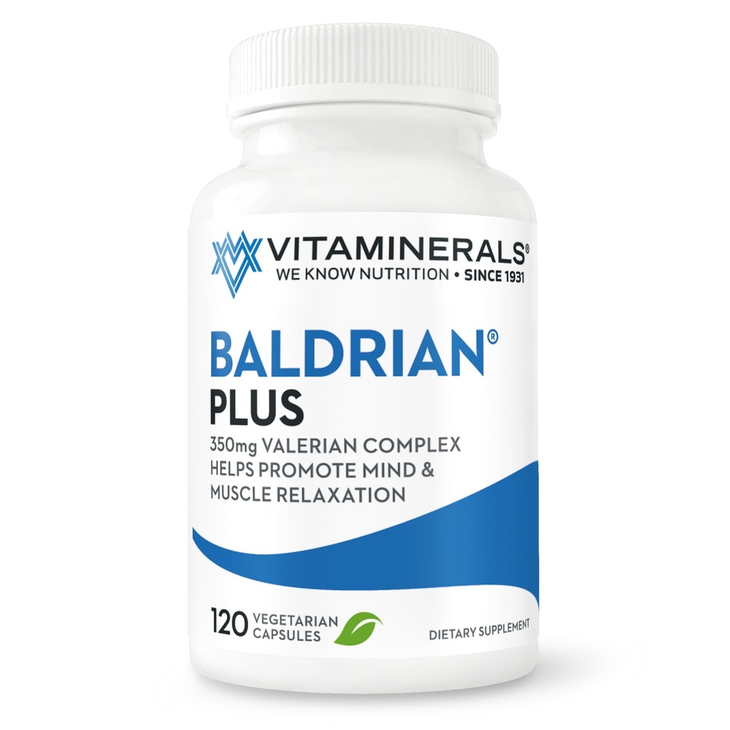 Vitaminerāli 33+ Baldrian® Plus Dabiskās relaksācijas atbalsts Standartizēts baldriāna ekstrakts (120)