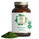 PURE SYNERGY Organiskie mieži Grass sulas pulveris -- Chlorophyll-Rich Greens pulveris -- Organiskie auksti presētie mieži Grass sulas -- enerģijai, detoksam un gremošanas atbalstam (5.3 oz.)