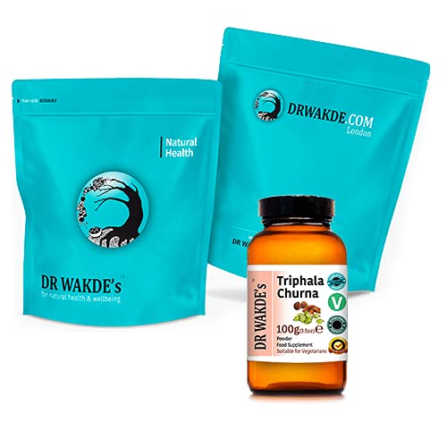 DR WAKDE's Triphala Churna Powder - 500g (1.1lb) | Mixture of 3 Dried Popular Fruits | Amla, Haritaki & Bibhitaki | Plant-Based | Vegan | All Natural