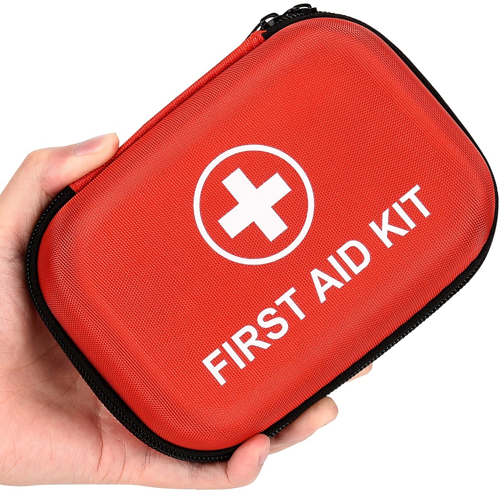 115 Piece Hard-Shell Portable EVA Emergency Medical Kit, Suitable for Home, Travel, Outdoor, Camping, Office, Car, Hiking, and School (115 Pcs)