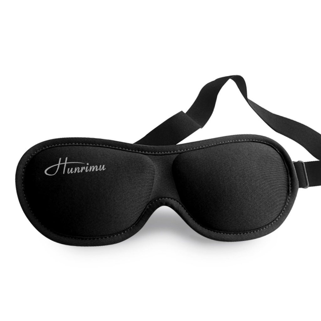 Sleep Eye Mask for Women Men, Eye Covers for Sleeping, 3D Sleep Mask for Travel Yoga Nap (Black)