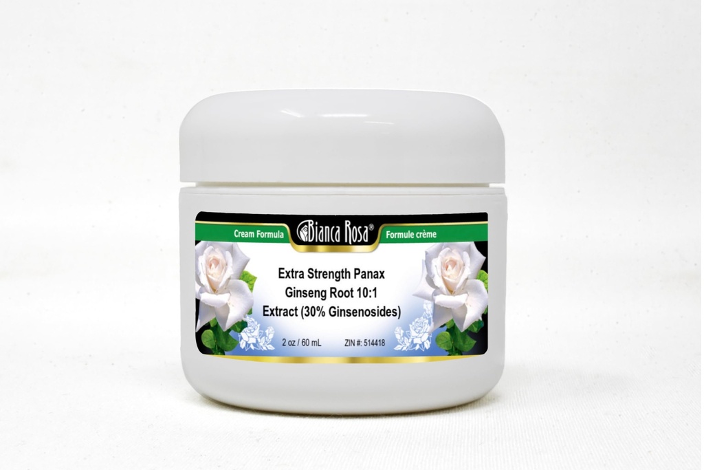 Bianca Rosa Extra Strength Panax Ginseng Root 10:1 Extract (30% Ginsenosides) Cream (2 oz, ZIN: 514418)