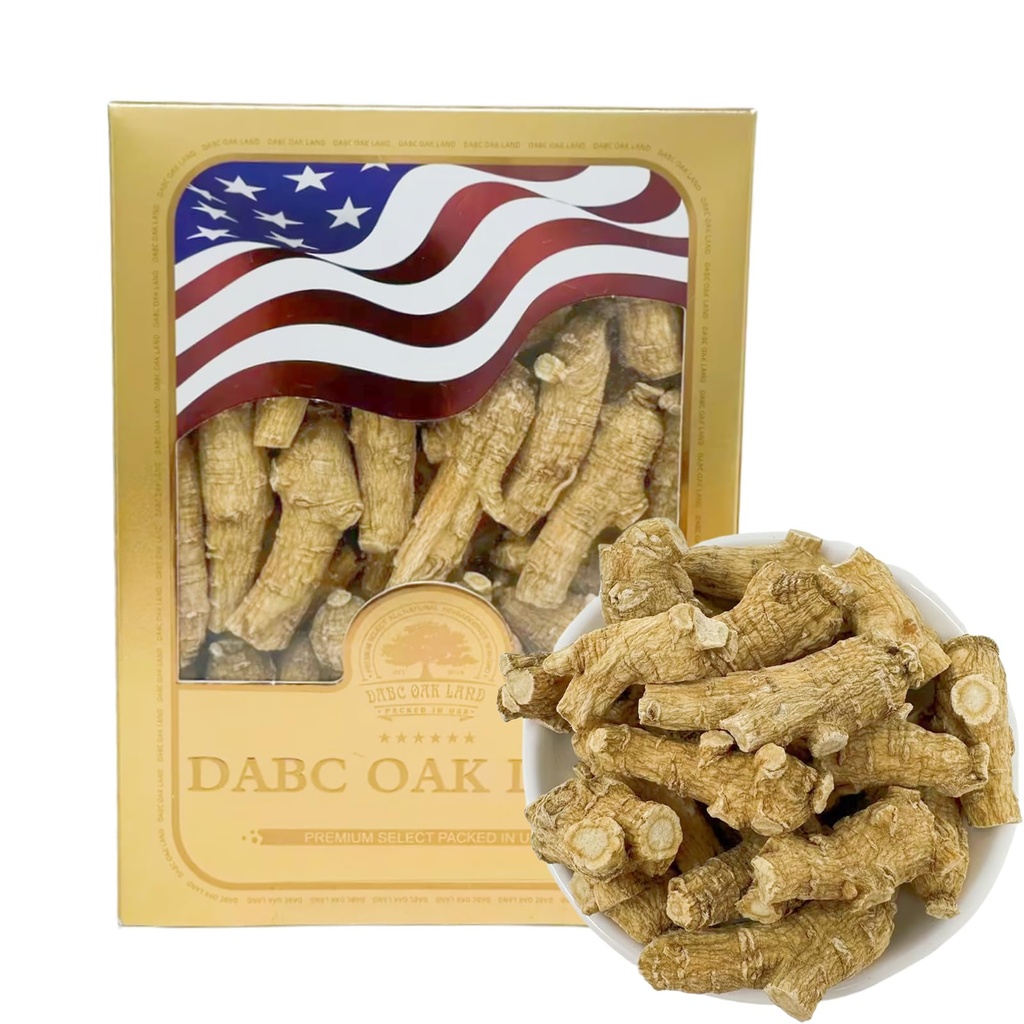 American Wisconsin Ginseng Root Cultivated Wisconsin American Farmed Ginseng Energy for Men & Women 8oz/Box