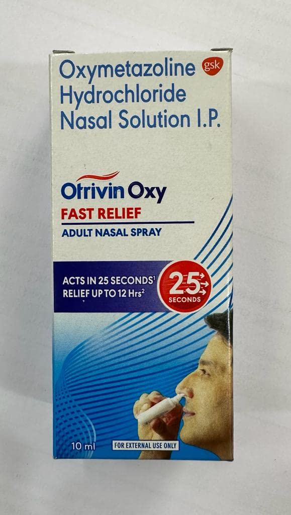 3 Packs Otrivin Adult Nasal Spray Clears Blocked Noses Fast Long Lasting Moisturizing Formula