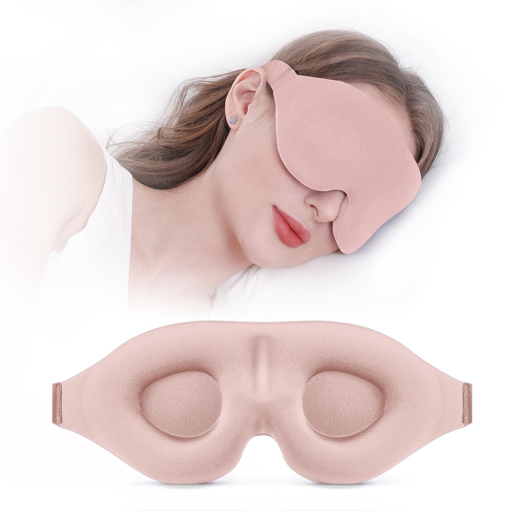 YIVIEW Sleep Mask for Side Sleeper, Light Blocking Zero Pressure Blindfold