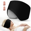 Sleep Mask & Earmuffs for Sleep - 2 in 1 Ear & Eye Mask with Ear Plugs