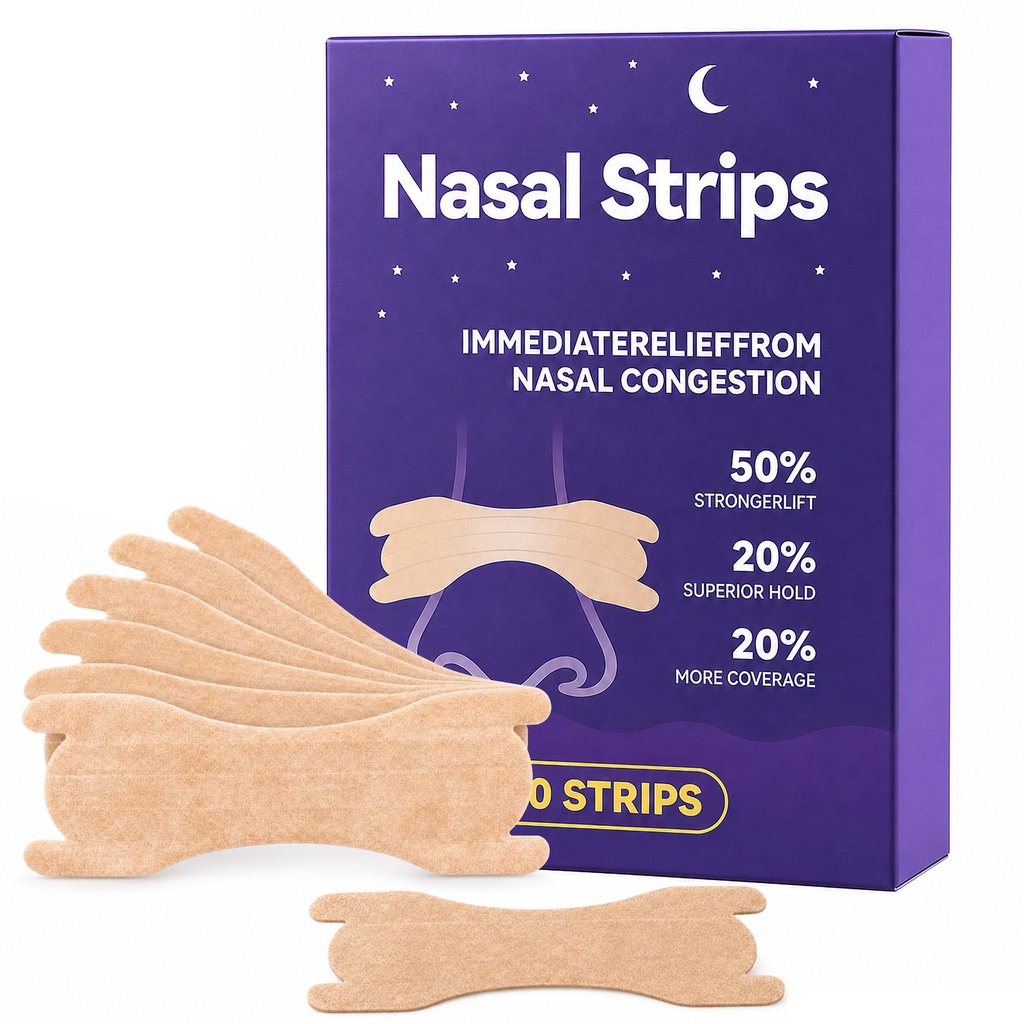 60PCS Nasal Strips for Snoring Extra Strength Nasal Congestion Relief