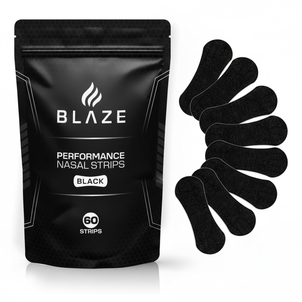 Performance Nose Strips for Breathing - Oil & Sweat-Proof Adhesive - 60 Ct