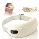 Steam Eye Massager with Heat, 4 Modes of Vibration Massage with Bluetooth Music - Electric Massager Lightweight & Portable, Relieves Fatigue, Type-C Fast Charging, Gifts