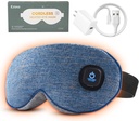 Ezona Heated Eye Mask, Cotton Cordless Warm Eye Compress Mask for Dry Eyes