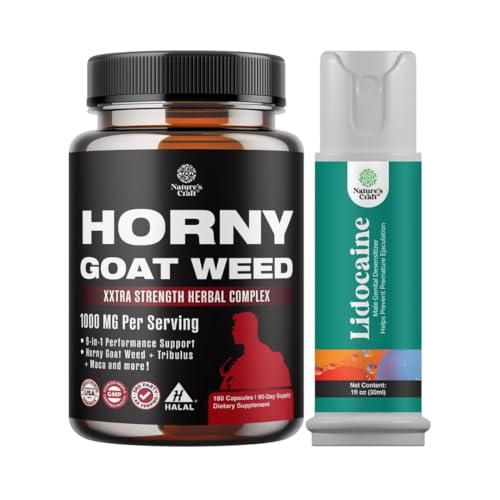 Horny Kaza Weed vīriešiem - Extra Strength Vīriešu Papildinājums, un Lidokaīns Desensibilizing Aktuāls Spray Climax kontroles ilgāk noturības veiktspēju - Boost izturība un izturība ātri rīkojoties