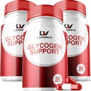 3 Iepakojums - Glycogen atbalsts, Glycogen Control Advanced Formula, Glycogen kapsulas, Glycogen Fix ar jaudīgām sastāvdaļām, 30 kapsulas pudelē 90 dienas