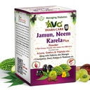 AVG Health Organics Diaba Care Karela Jamun Neem Powder 200g | Diabetes Control Ayurvedic Supplement with Arjuna, Gokhru & Triphala | Helps in Relieving Constipation | AYUSH & GMP Certified