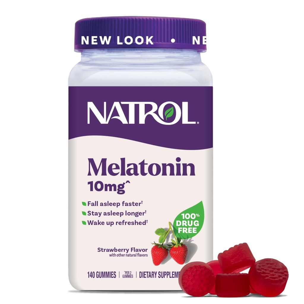 Natrol Melatonin 10 mg Gummies, Sleep Support for Adults, 140 Gummies