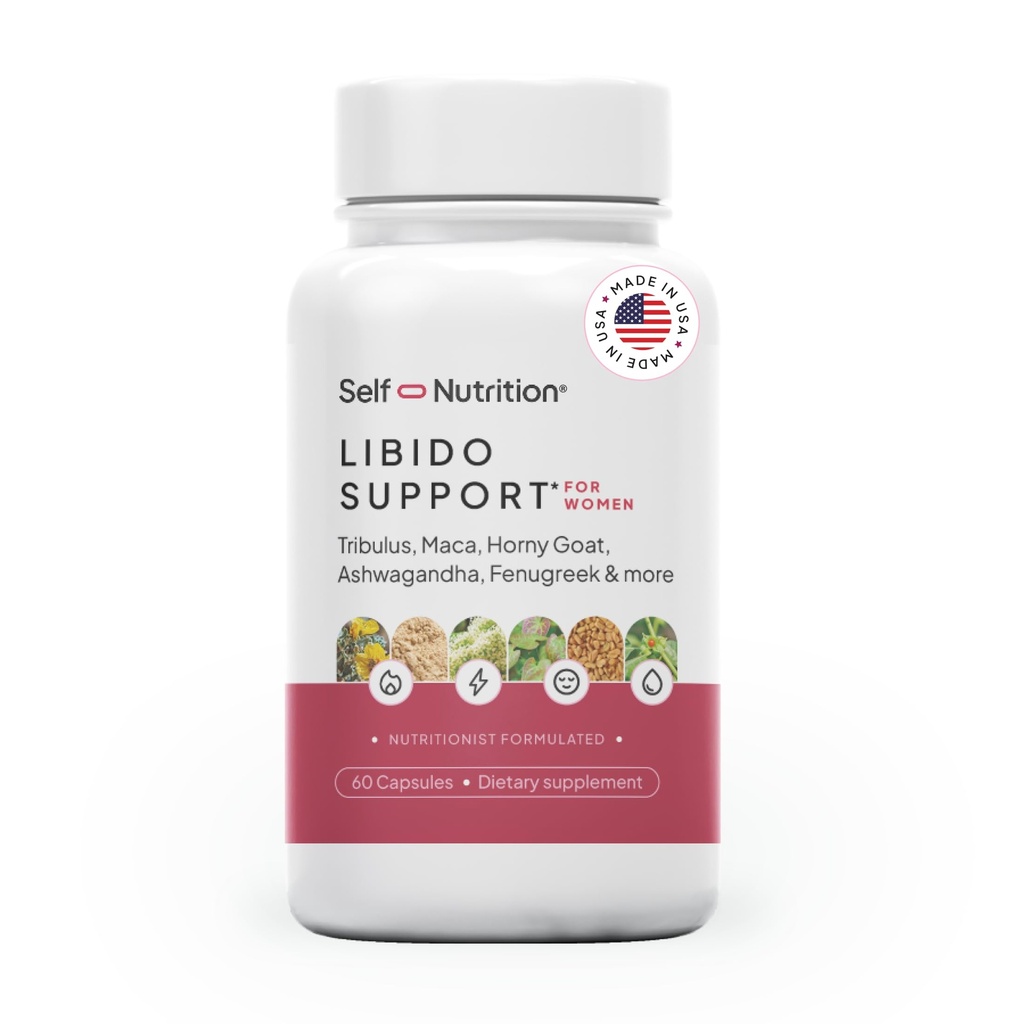 Libido atbalsts sievietēm, jutība un vēlmes, Libido Booster sievietēm ar Horny Kaze Weed, maca, tribulus, oswagandha & More - Vegan, USA, Keto, trešās puses testēšana - 60 kapsulas.
