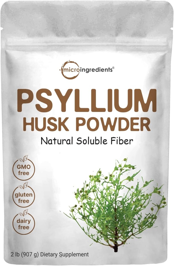 Mikro Sastāvdaļas Psyllium Husk Pulveris, 2lbs (32oz) 