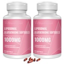 Liposomālā Glutatione Softgels 1500MG, Samazināts Glutationa Papildinājums ar C vitamīnu, Labāka Absorbcija, Ne-GMO Spēcīgs Antioksidants veselīgai novecošanai, Detox, Imūnā veselība,120 Softgels