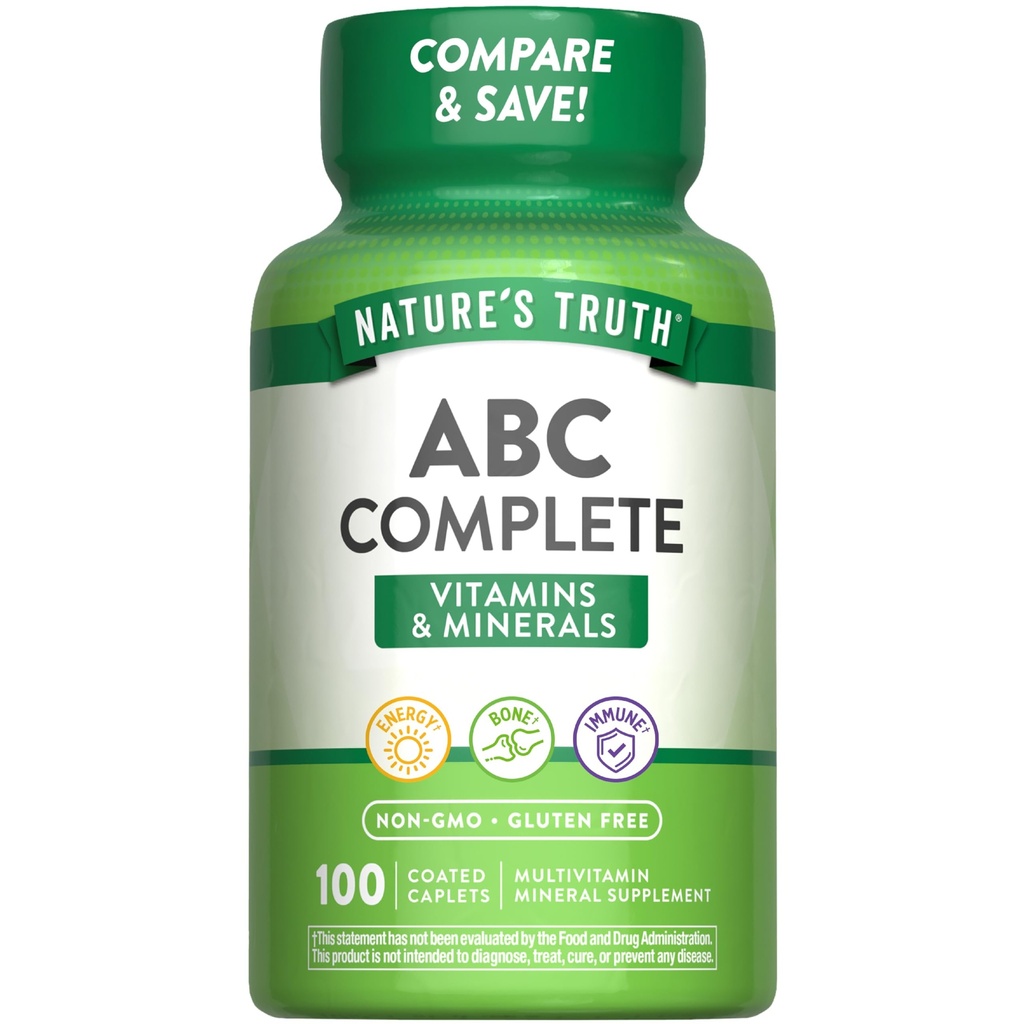 Dabas patiesība Pieaugušajiem ABC Complete Multivitamīnu vīriešiem un sievietēm 