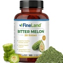 FineLand Bitter Melon 25:1 Ekstrakts 12 500 mg Stiprums, 10% Bitter Principles, 160 Vegan kapsulas, atbalsts Gremošanas veselība, standartizēts un koncentrēts 25X ekstrakts, ne-GMO Ražots ASV