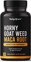 Horny Kaza Weed un Maca Root ekstrakta papildinājums vīriešiem un sievietēm (Epimedium Extract, Hornygoatweed) Vegan Kapsulas -120 Ct
