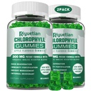 Bezcukura hlorofila gumijas - ar nefiltrētu ACV & vitamīnu C -B12 - Enerģijas Boost, Imūnsistēmas un gremošanas atbalsts, dabas dezodorants, ādas kopšana - Vegan, ne-GMO - 120 Gumijas