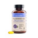 NatureWise Linsēklu eļļa 1200 mg, bez zivīm Omega 3 6 9 ar 720 mg ALA, uztura bagātinātājs sirds veselības atbalstam - Organisks, auksti presēts, ne-GMO - 60 Softgels[2-Mēness Supply]