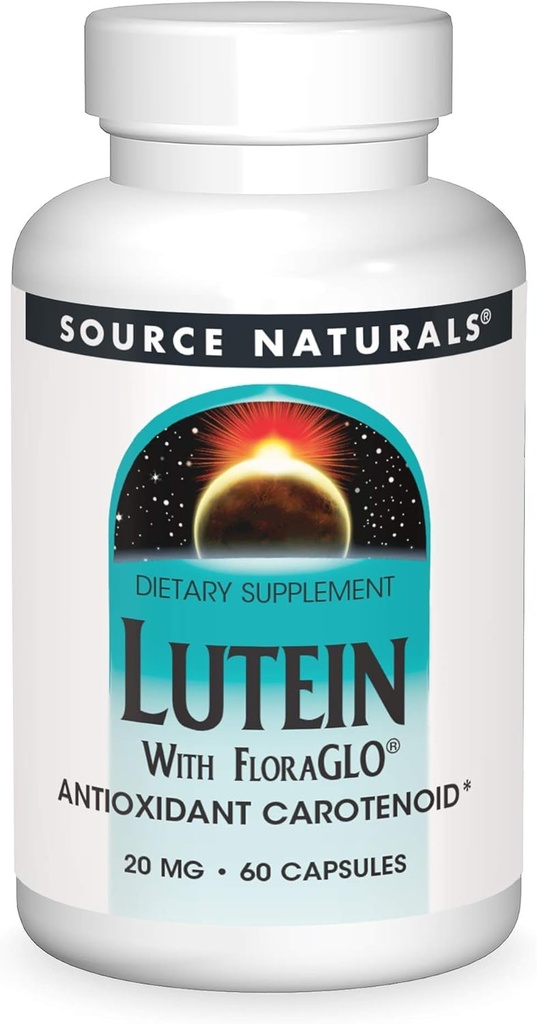 Avots Naturals Luteīns ar FloraGLO 20 mg Antioksidantu Karotenoīds - 60 kapsulas