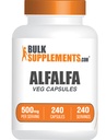 BulkSupplements.com Alfalfa Extract Capsules - Alfalfa papildinājums, zaļās Superfood Papildinājums, Alfalfa Kapsulas - bez lipekļa, 1 Kapsulas uz vienu paciņu, 240 Veg kapsulas (1. iepakojums)