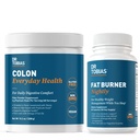 Doktors Tobias Colon Katru dienu Veselības un tauku deglis Nakts, Dienas Gremošanas & Nakts Laika Vielmaiņas Atbalsts, Curb Cravings, Boost Enerģijas & Gut Health, Non-GMO
