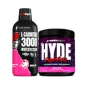 PROSUPPS L-karnitīns 3000 bez stimulanta šķidruma šāvieni (31 Servē, Dragon Fruit) un Mr Hyde Signature Series pirmsstrādāšanas enerģijas pulverdzēriens (30 Servē, Pixie Dust) Bandle