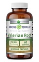 Amazing Formulas Valerian Root 4:1 Ekstrakcijas papildinājums - 250 Mg - 1000 Mg Ekvivalents - 60 Veggie Capsules - Non-GMO --Bez glutēna