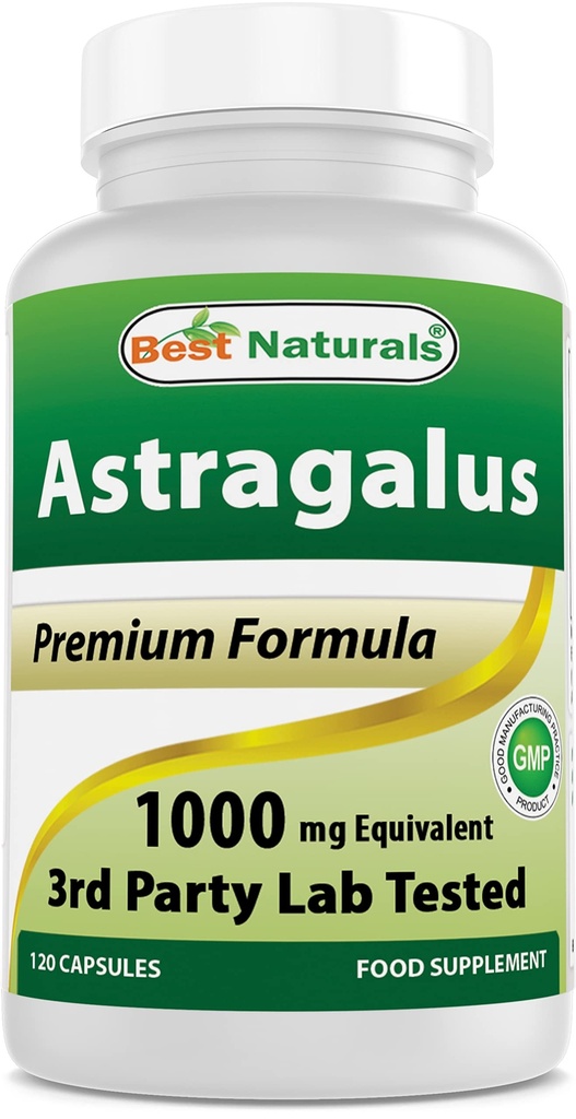 Labākā dabas Astragalus kapsulas, 1000 mg, 120 Skaits