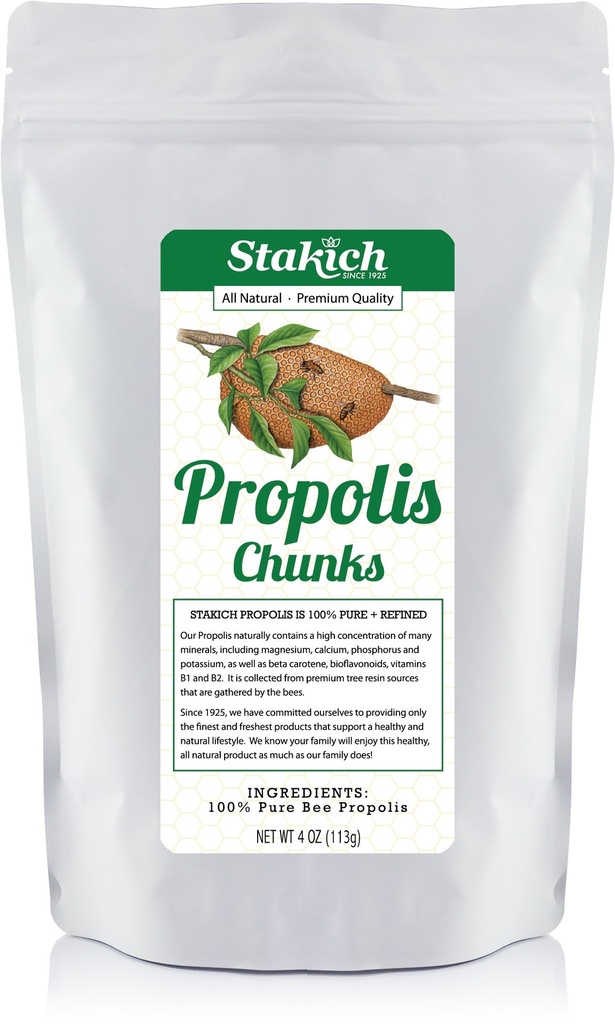 Stakich Bee Propolis Gabali - tīri, dabiski - 4 Ziedi
