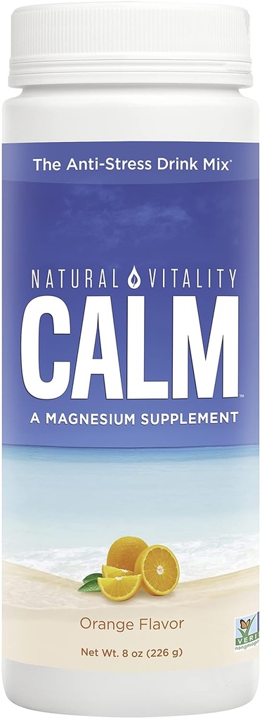 Dabīgs vitalitātes kalms, magnija papildinājums, pretstresa dzērienu maisījums, Orange, Orange - 8 Ounce (iepakojums May Vary)