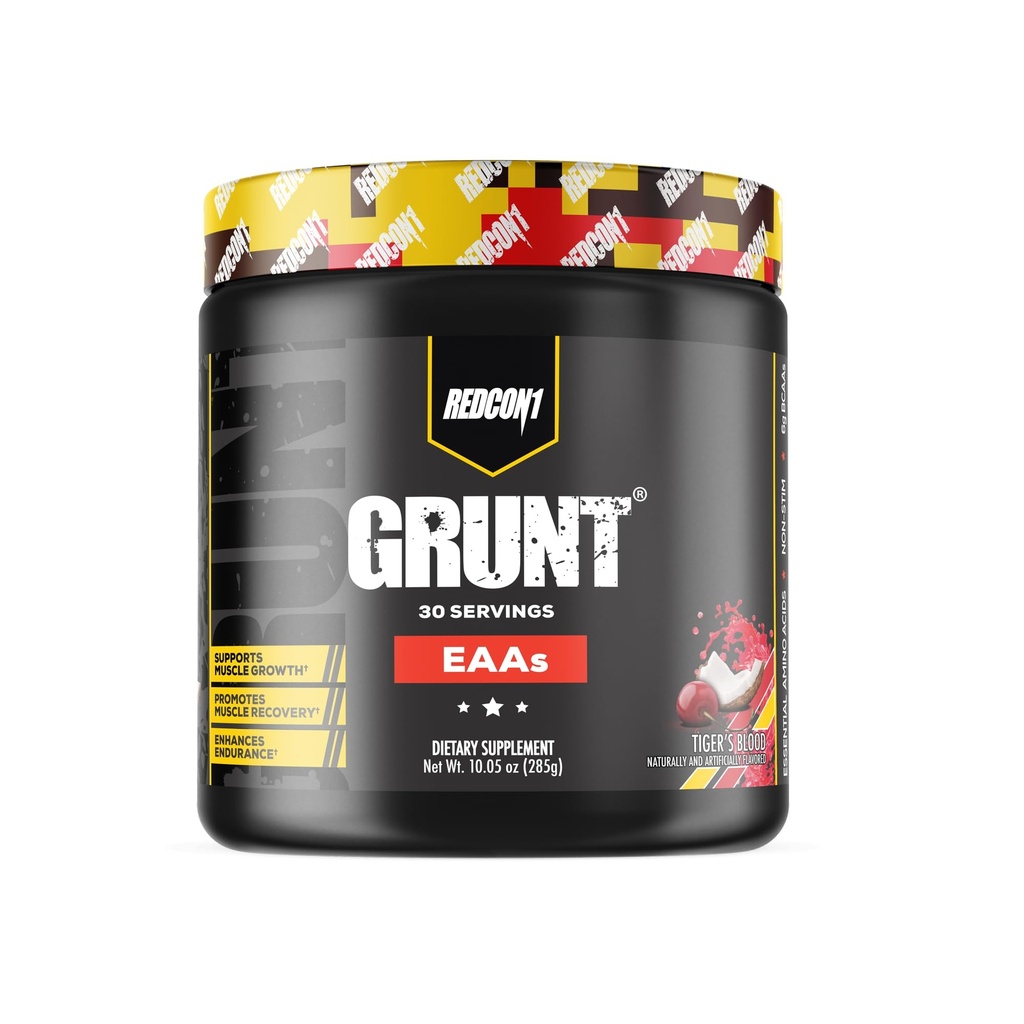 REDCON1 Grunt EAAs, Tiger asinis - bez cukura, Keto draudzīgi Aminoskābju pulveris - pēc treniņa pulveris satur 9 aminoskābes, lai palīdzētu vilcienu, atgūt, atkārtot (30 Kalpo)