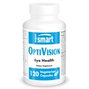 Supersmart - OptiVision (Advanced Formula) - ar Melleņu ekstraktu, upenēm, luteīnu, zeaksantīnu, astaksantīnu - Acu papildinājums - bez GMO un lipekļa - 120 veģetārās kapsulas