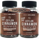 Ceilonas kanēļa bezcukura gumijas, (120ct 2000mg/Serving) locītavu atbalsts, antioksidants, Garšvielu bez cukura Ābolu Pie Gumies, Vegan un Gluten Free