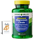 Spring Valley Magnija citrāts - Citrato de Magnesio 1000 mg kapsulas -- Labākais magnija papildinājums sievietēm -- Magnija Tabletes 100 mg, 100 Kapsulas Saišķis ar Lual's 45 Diabēts Dekodēts